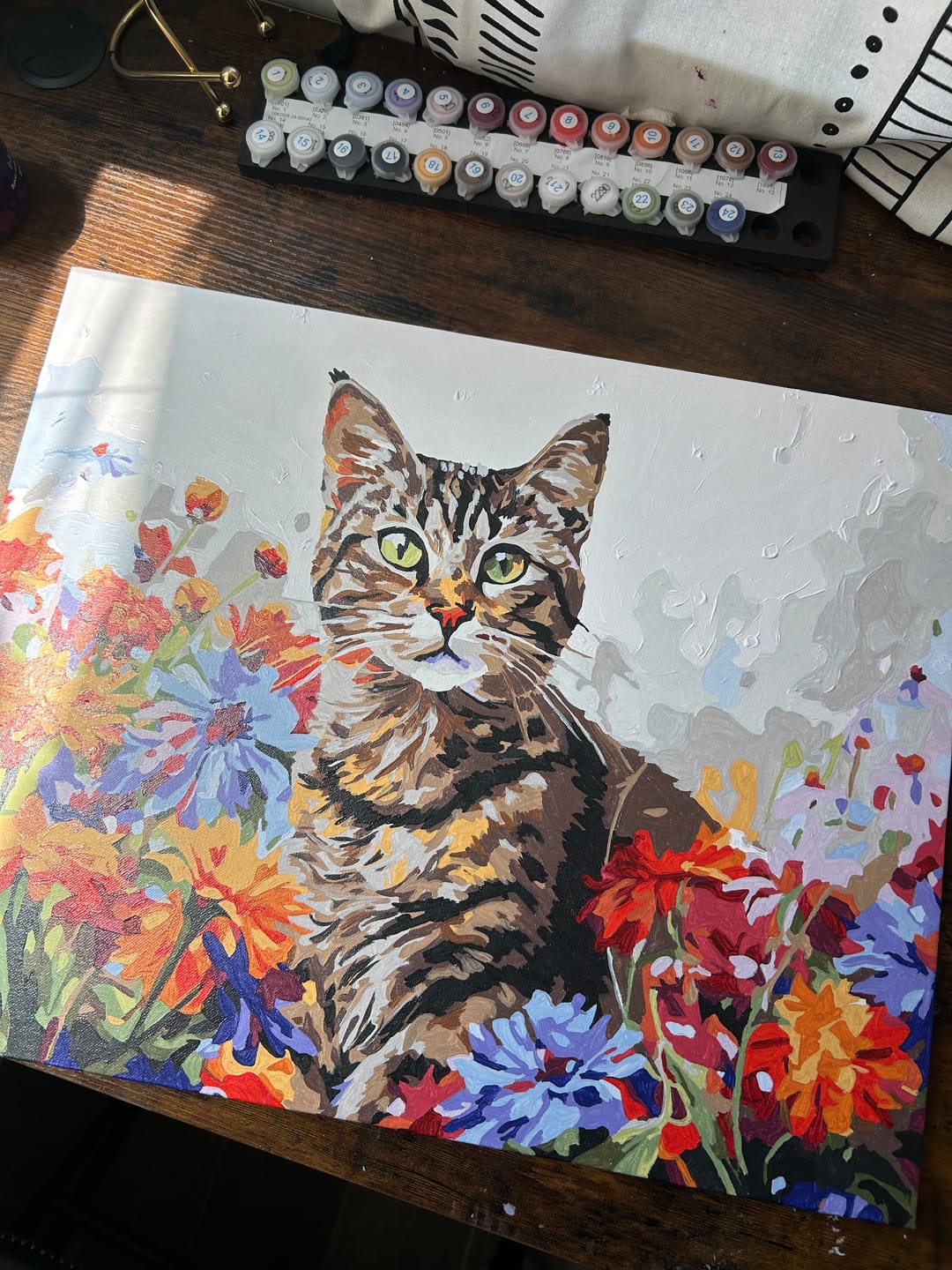 Customer photo review of Floral Chartreux Cat