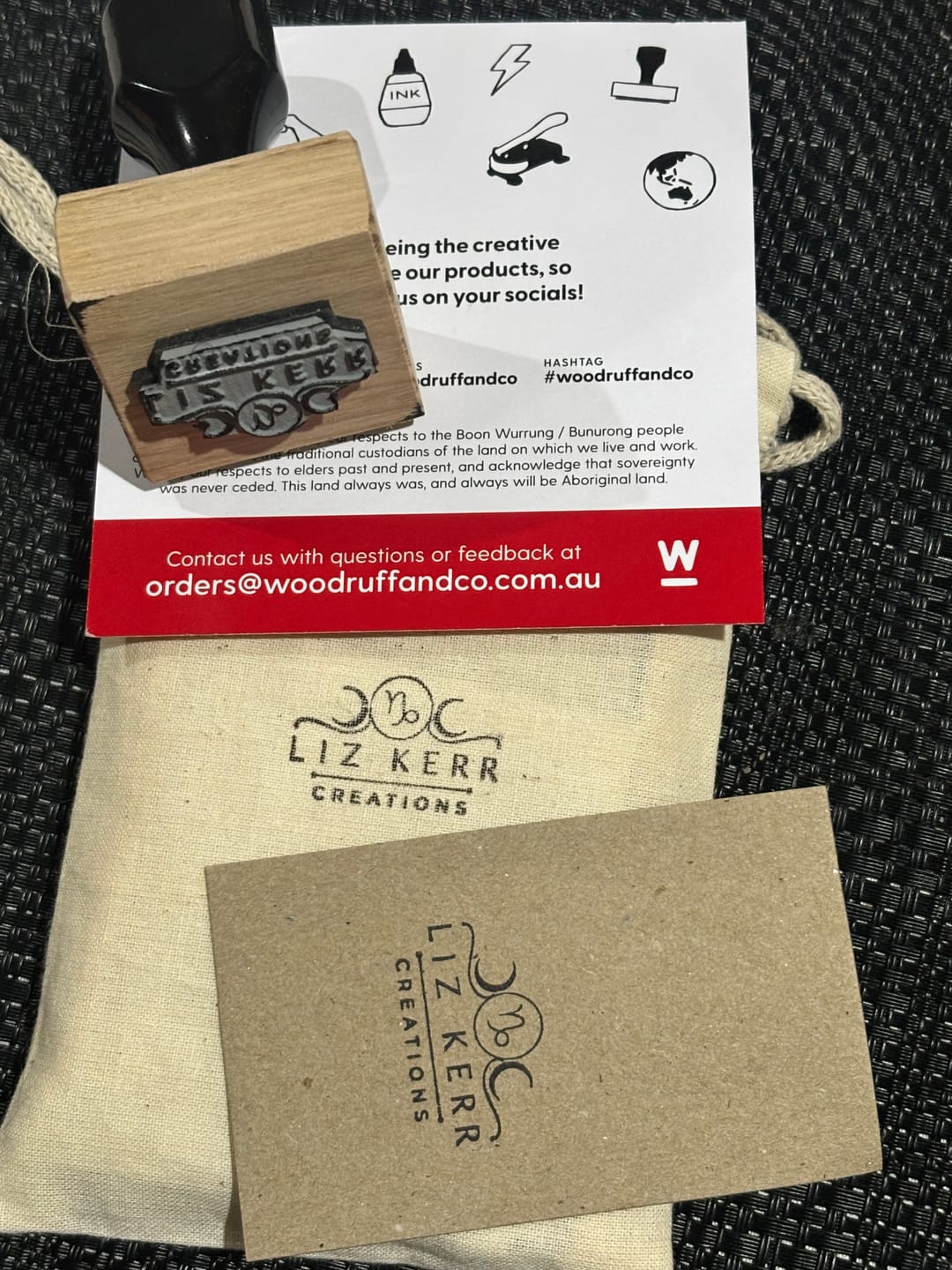 Customer photo review of Custom Rubber Stamp