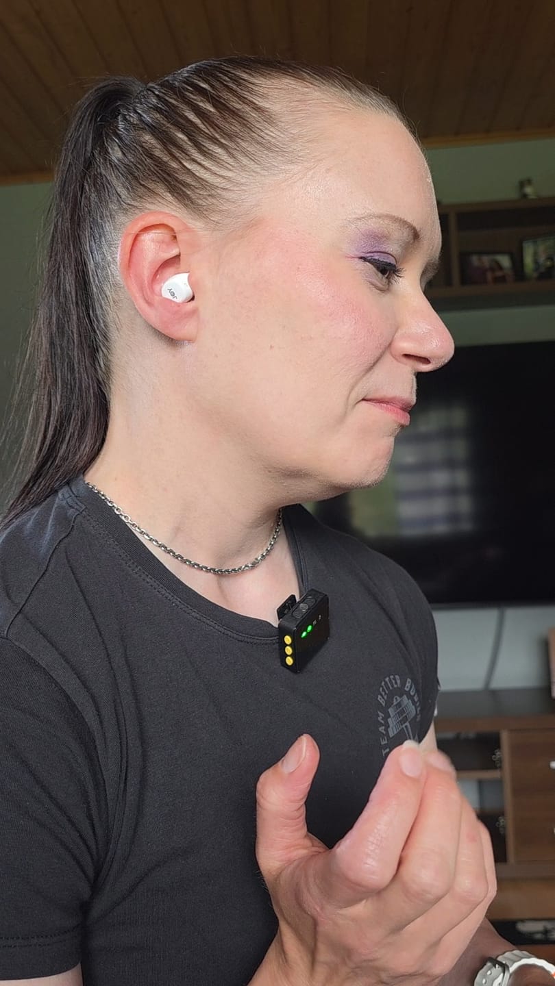 Customer photo review of Koru earbuds