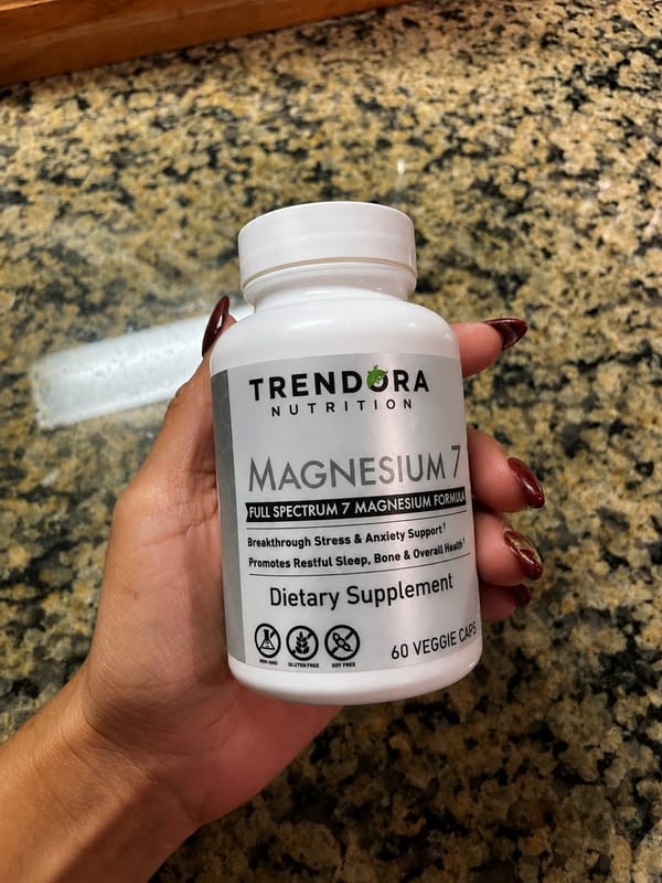Customer photo review of Trendora Nutrition Magnesium 7 Daily Natural Magnesium & Sleep Supplement