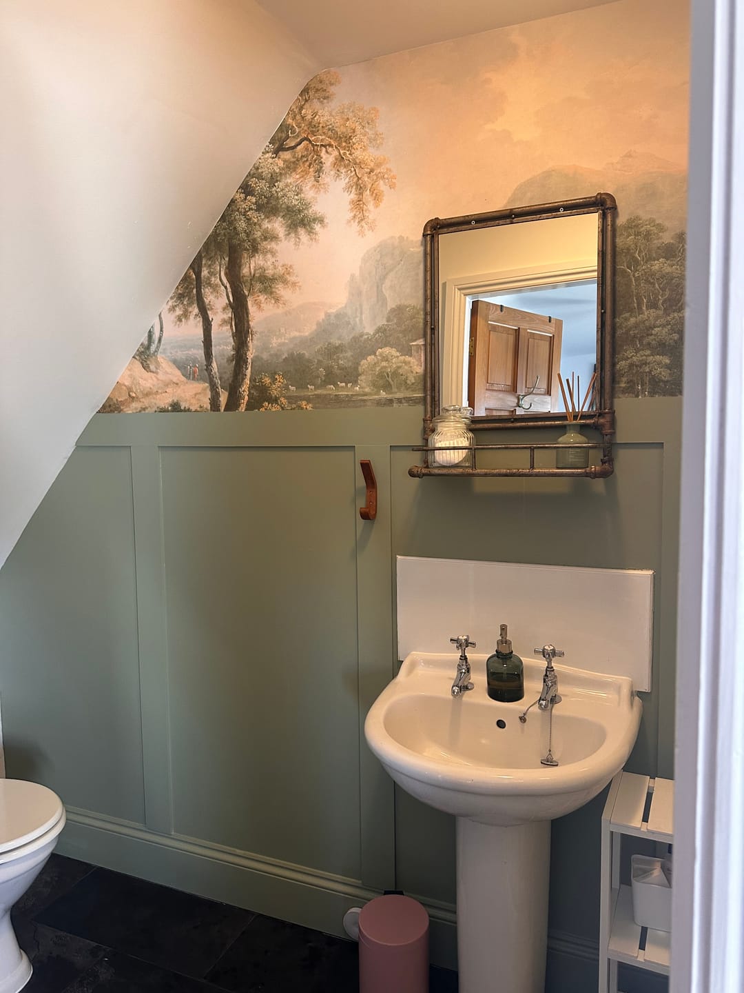 Customer photo review of Dale - Wooded Hilly Landscape By Riverside Wallpaper Mural