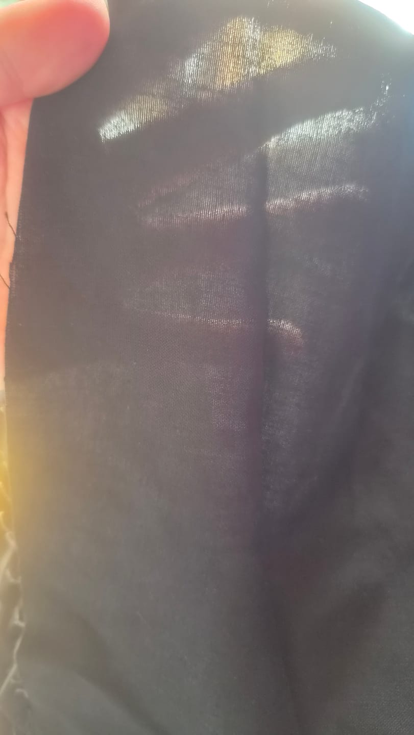 Customer photo review of Plain 100% Cotton Fabric