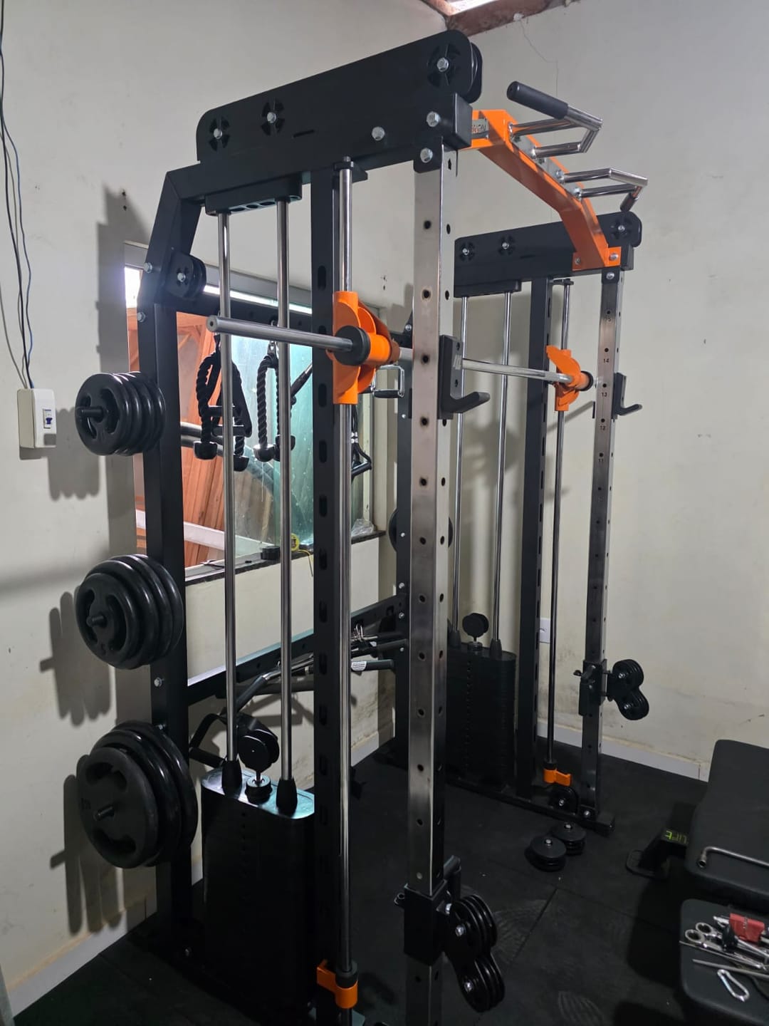 Customer photo review of Multi Crossover Smith Com Rack Integrado + Barra Guiada