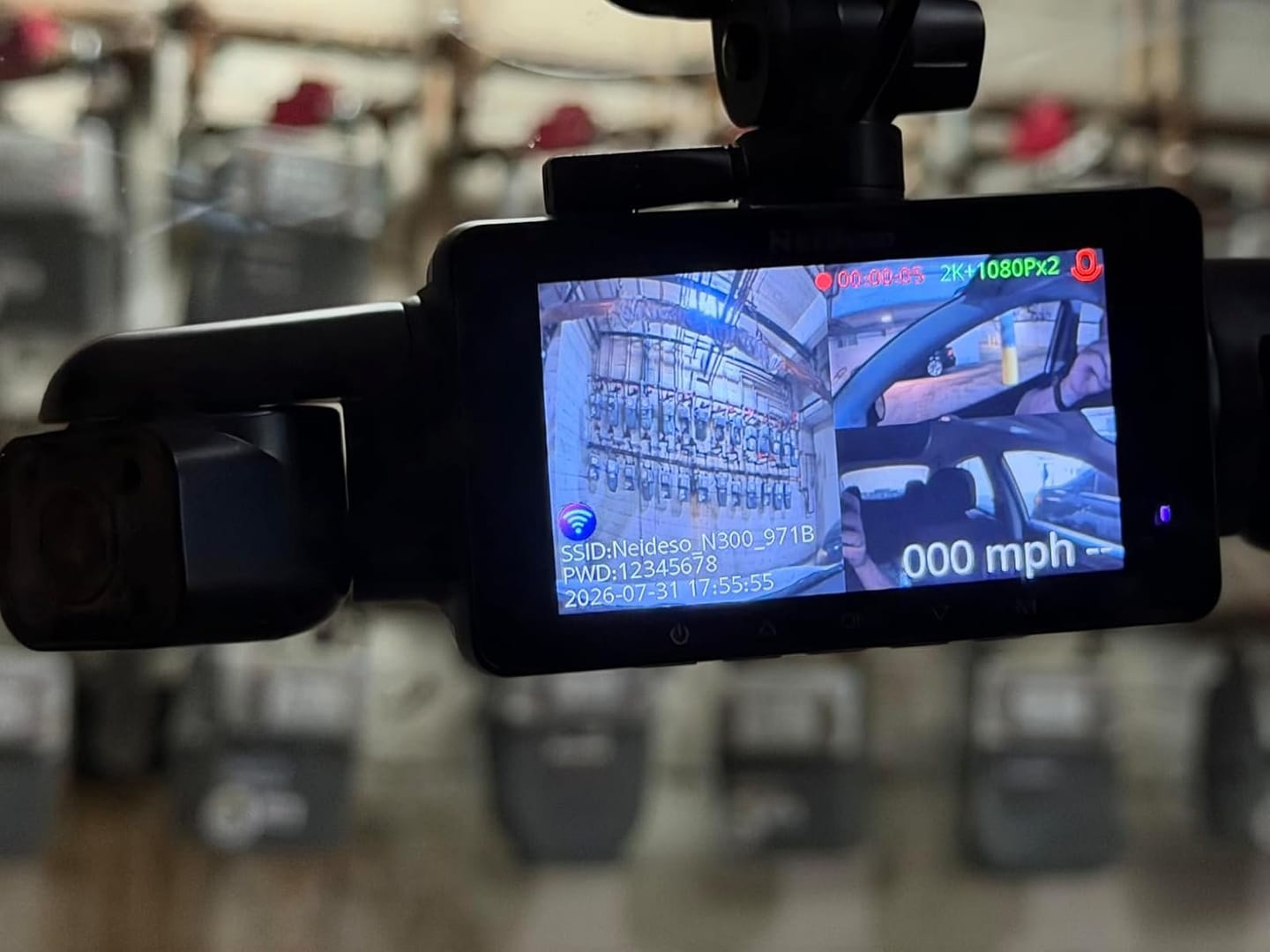 Customer photo review of BOLTHUT™ 4-Channel Dash Cam — 360° Front, Rear & Cabin, Night Vision