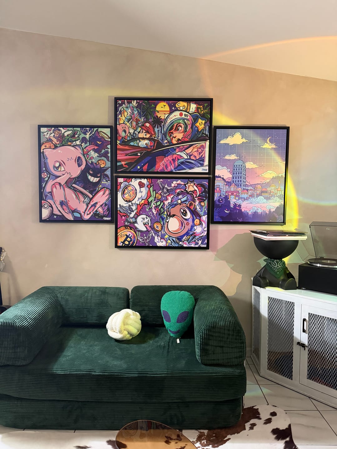 Customer photo review of Lavender Town Wall Art
