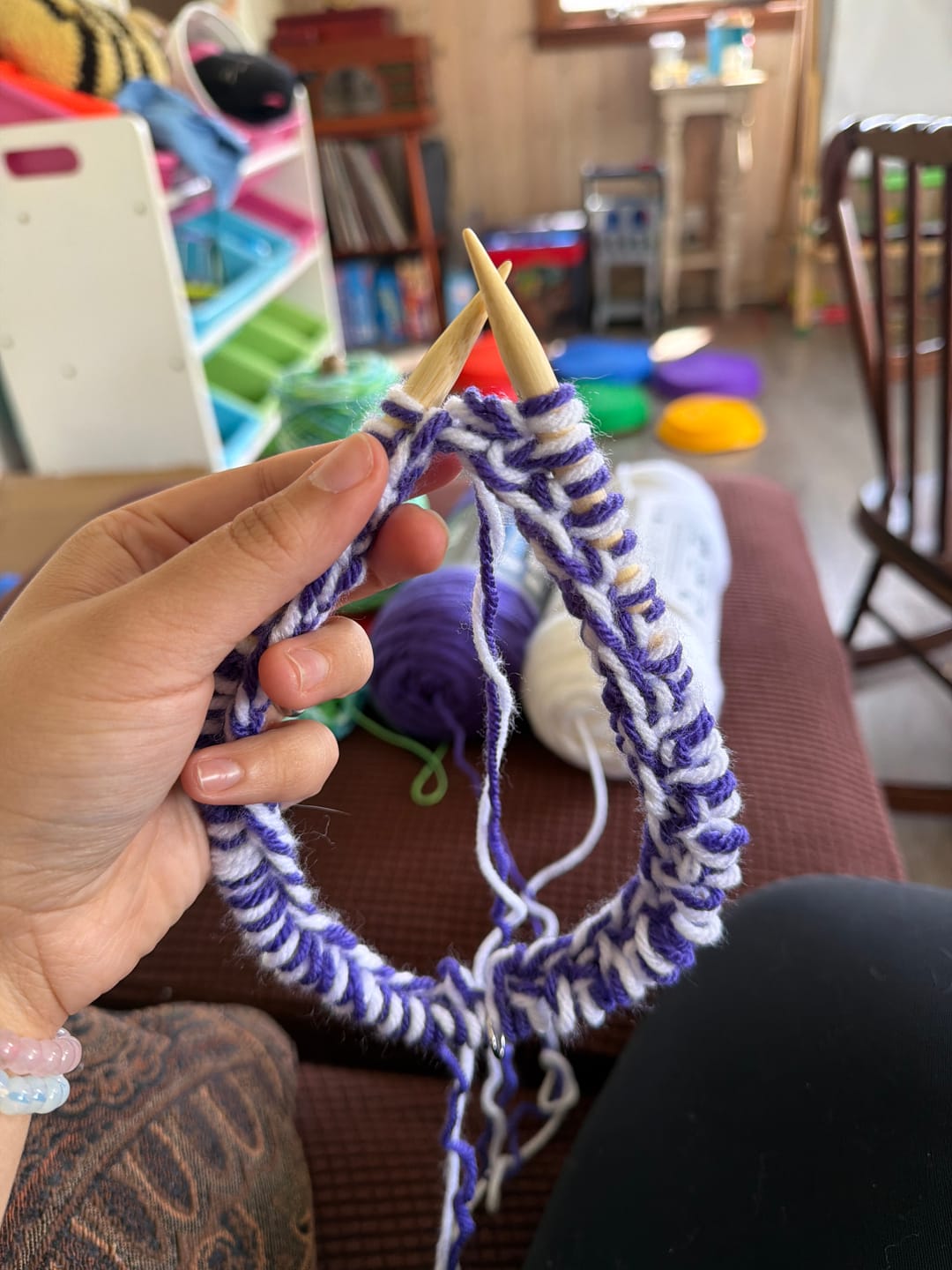 Customer photo review of Takumi Bamboo 16" Circular Knitting Needle