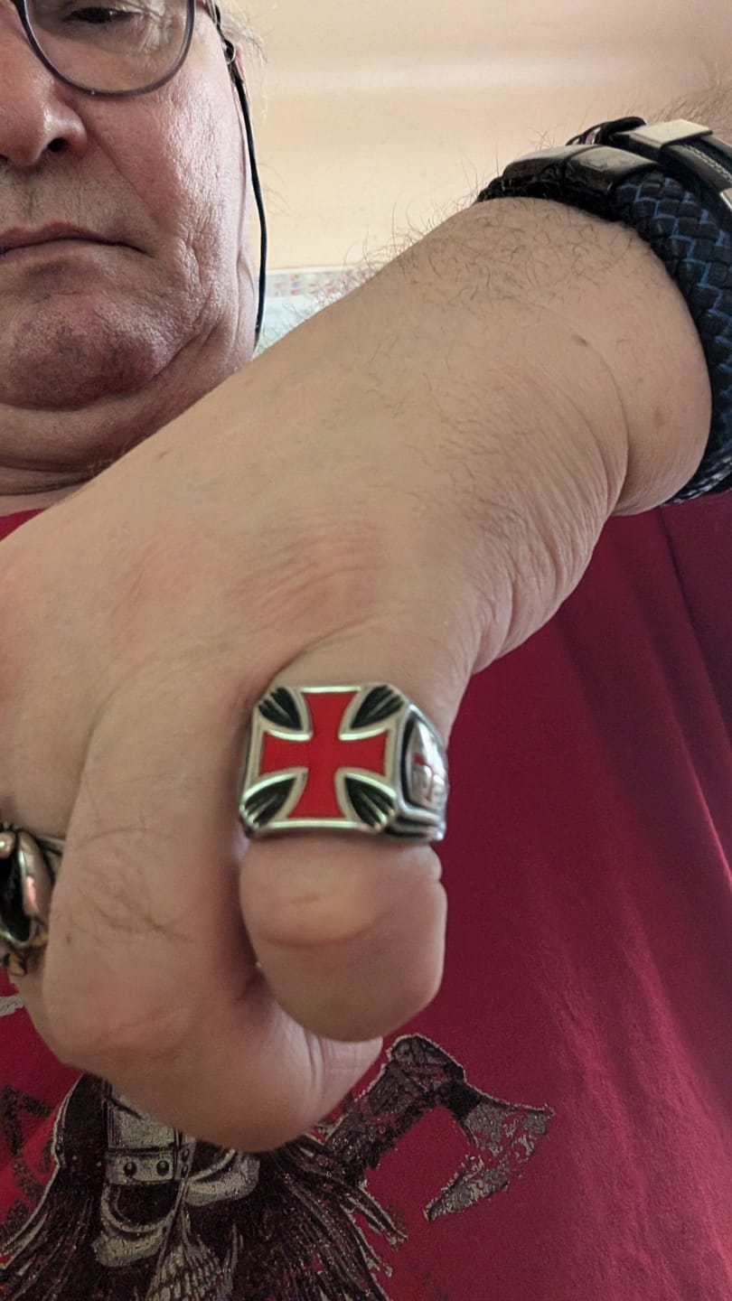 Customer photo review of Bague du Serment Templier