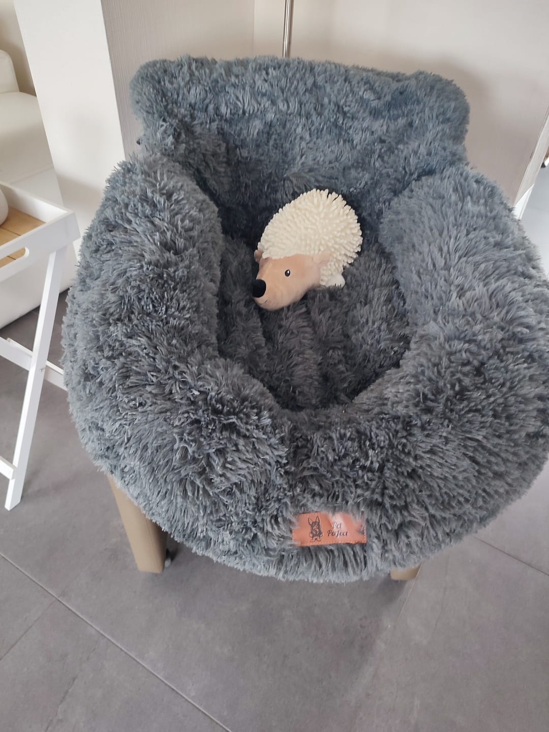 Customer photo review of Fluffy Autostoel (2-in-1)