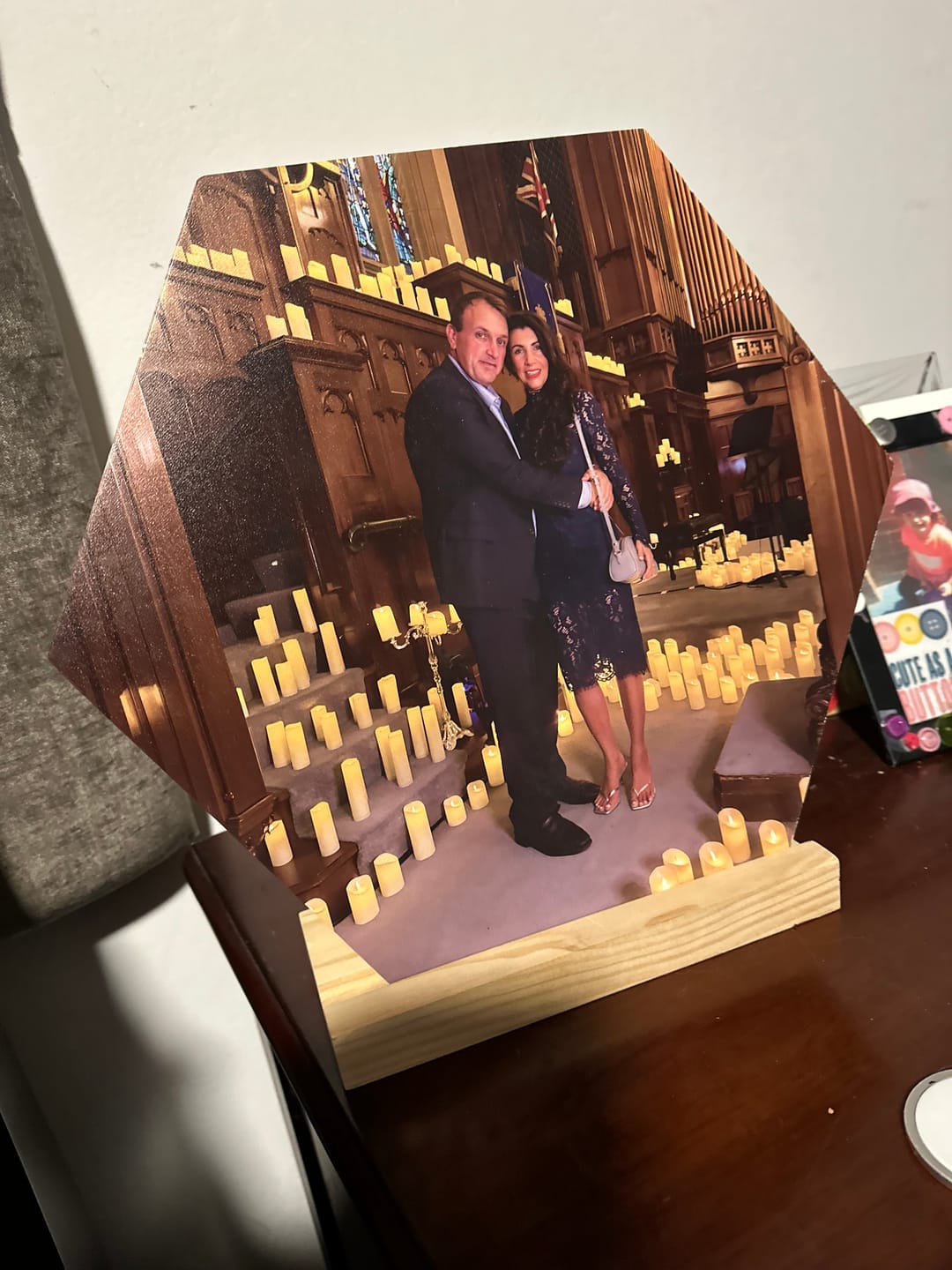 Customer photo review of Wooden display stand