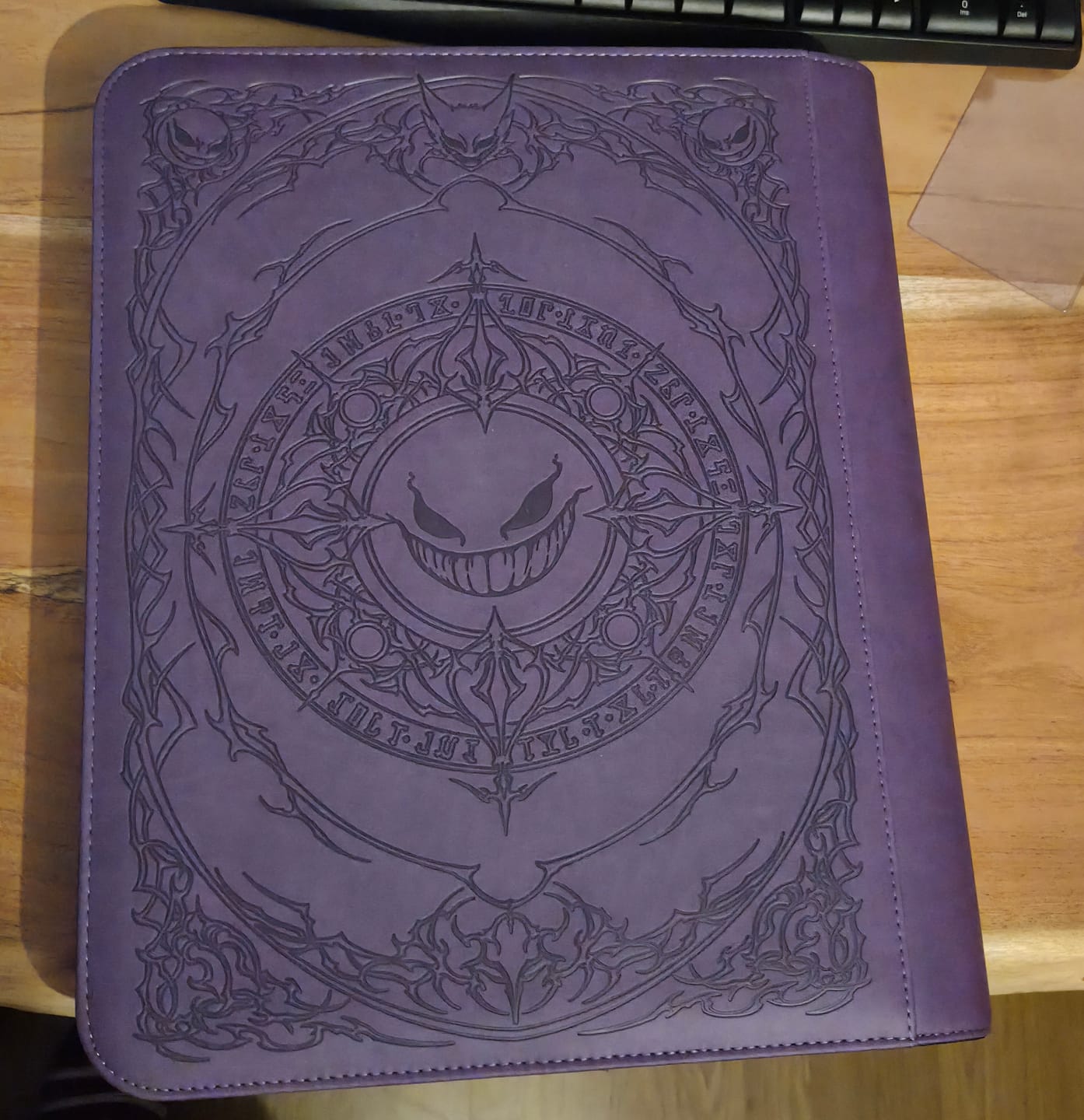 Customer photo review of Purple Evil - Toploader Trading Card Binder