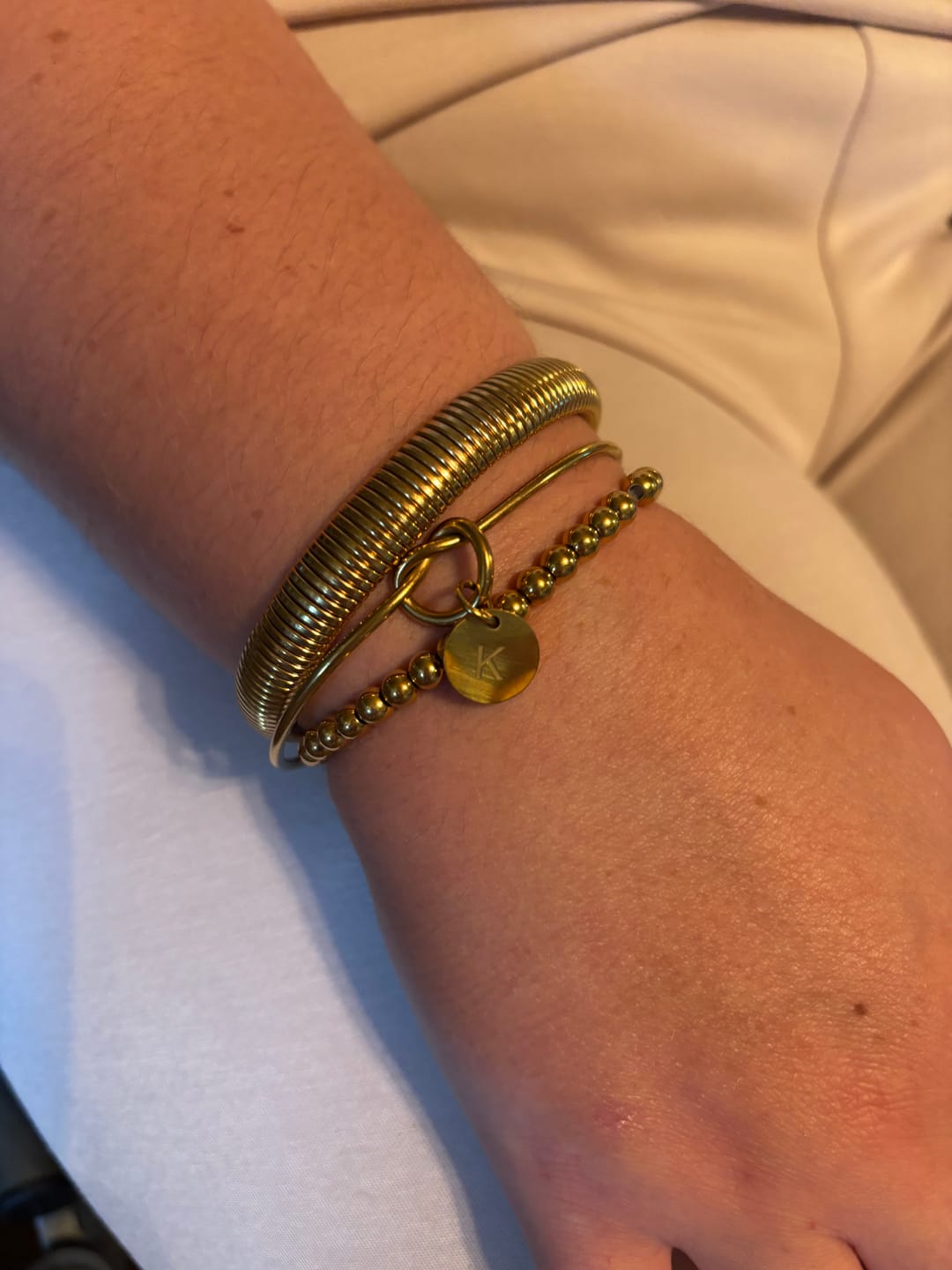 Customer photo review of Ibiza Chunky Bangle (Bundle)