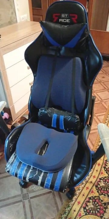 Customer photo review of BOLTHUT™ Memory Foam Seat Cushion — Tailbone & Posture Relief