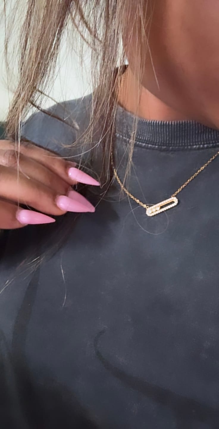Customer photo review of Pave Soul Kette 18K Vergoldet