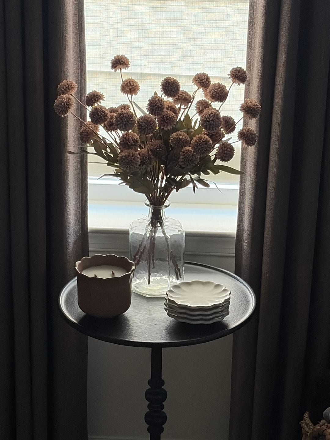 Customer photo review of Taupe Fall Thistle Stem Bunch | PRE ORDER