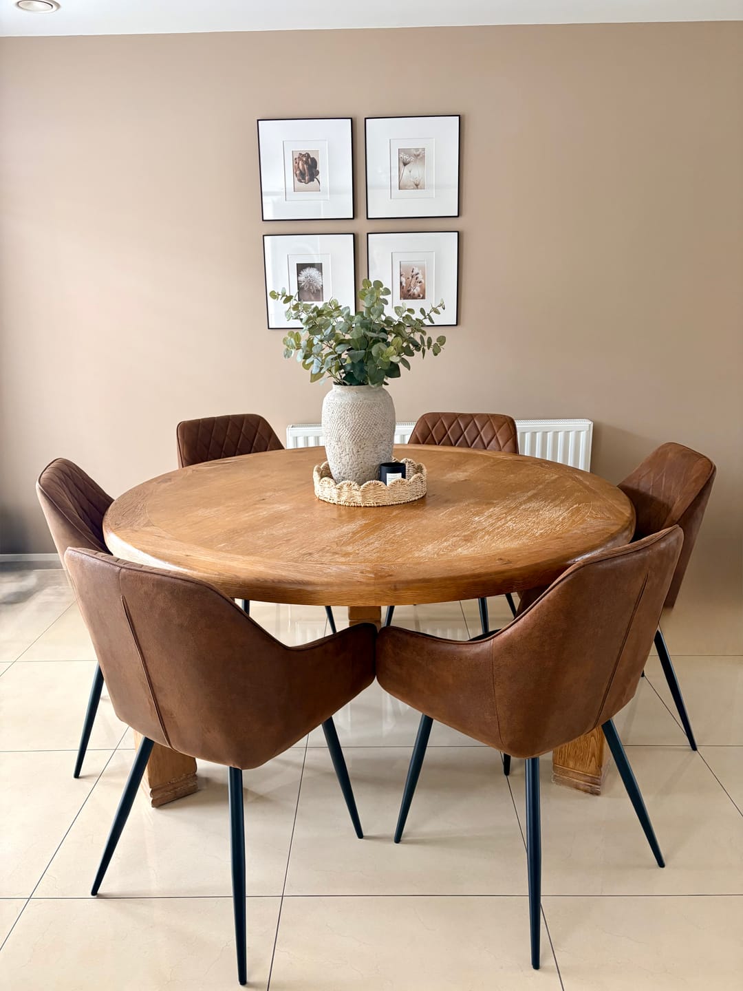 Customer photo review of Clover Quilted Dining Chair - Brown