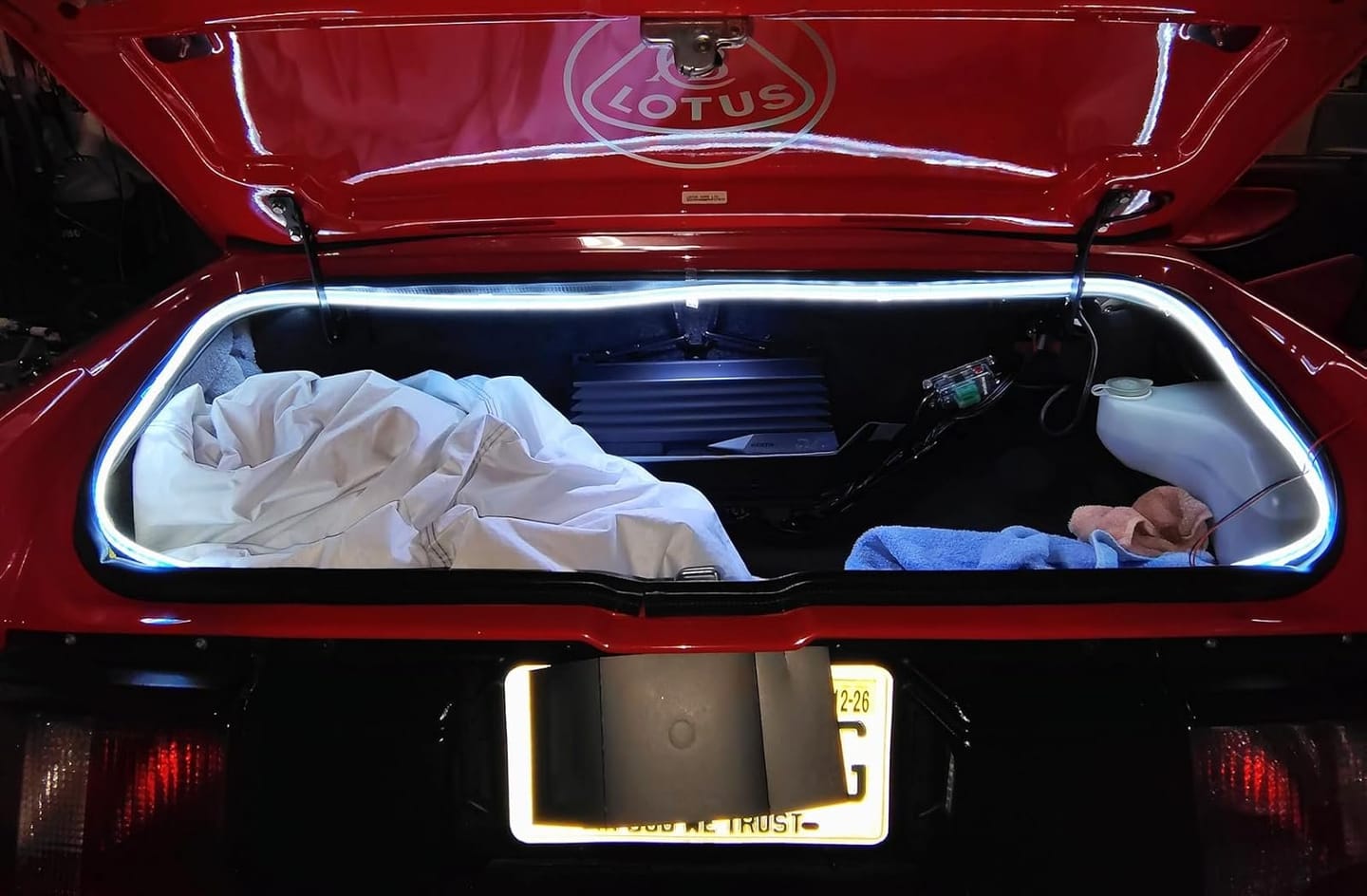 Customer photo review of BOLTHUT™ LED Trunk Light Strip — Auto-On Cargo Lighting
