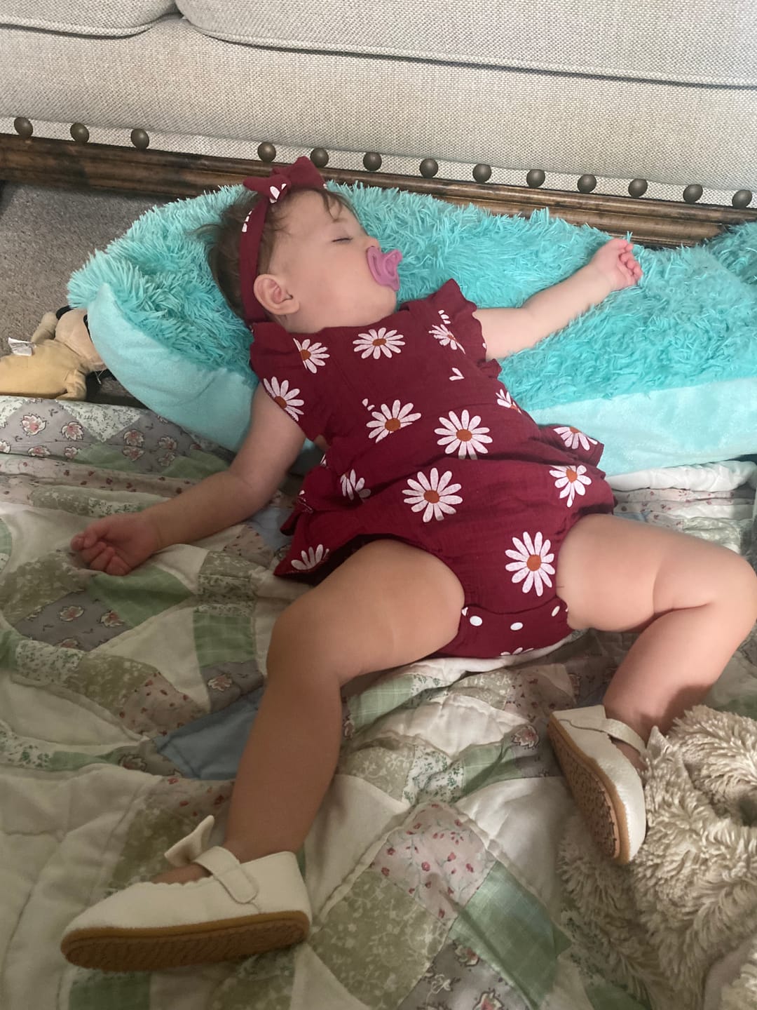 Customer photo review of Daisy Printed Romper Set