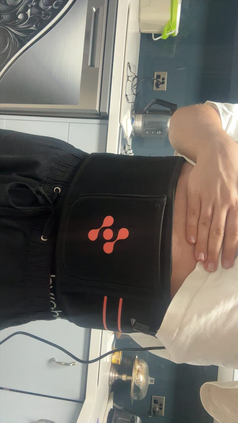 Customer photo review of Red Light Therapy Belt With 1064nm Laser