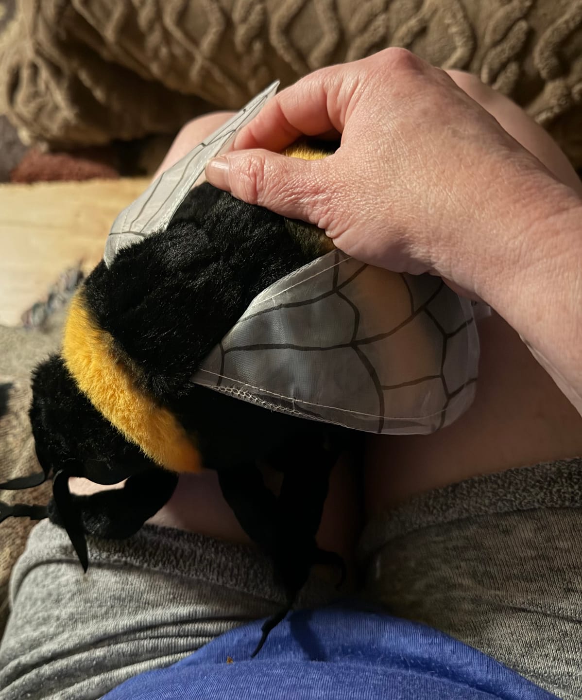 Customer photo review of Bumblebee Plush Toy – Lifelike, Soft, and Perfect for Insect Enthusiasts