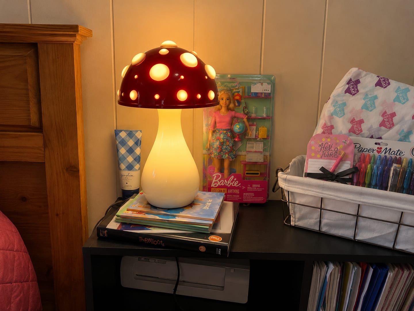 Customer photo review of Designer Mushroom Table Lamp