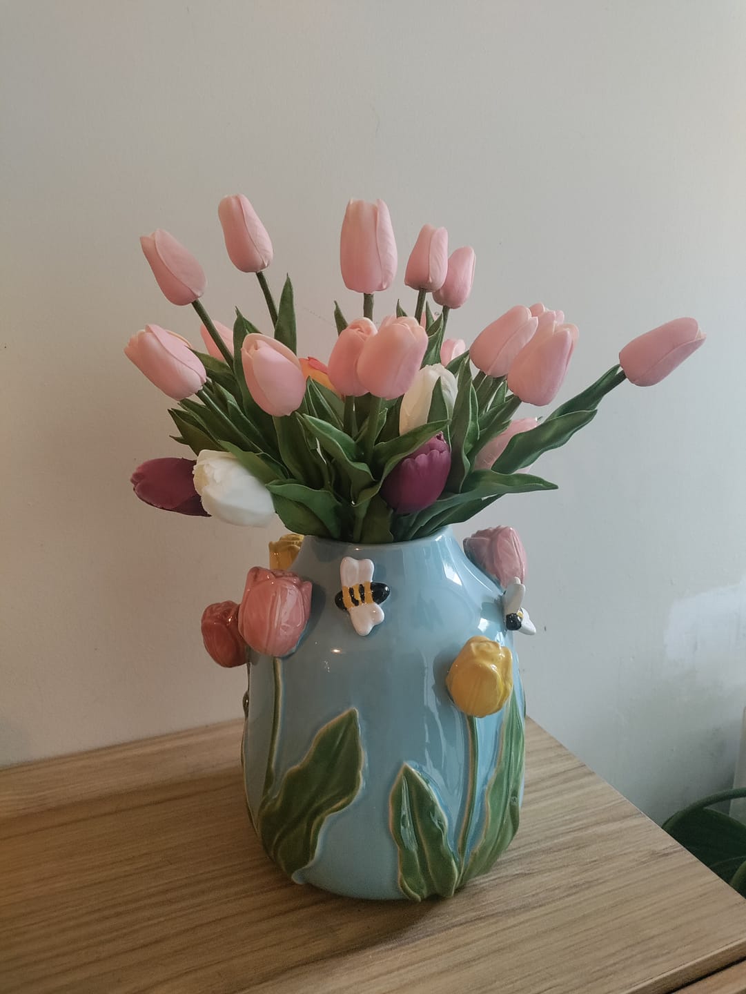 Customer photo review of Tulpen Boeket - Roze (25 stengels)