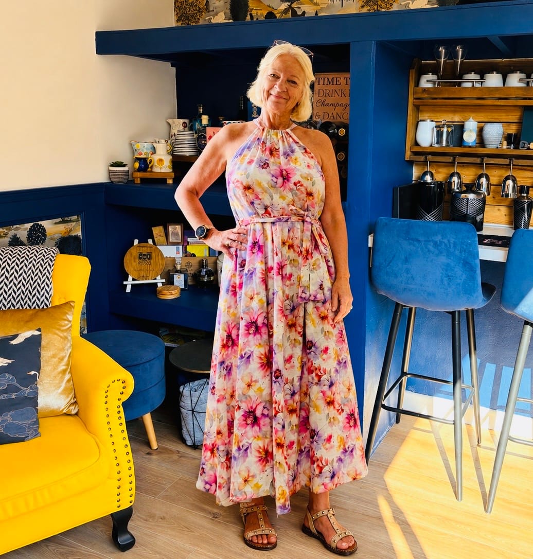 Customer photo review of Garden Delight Linen Viscose Fabric