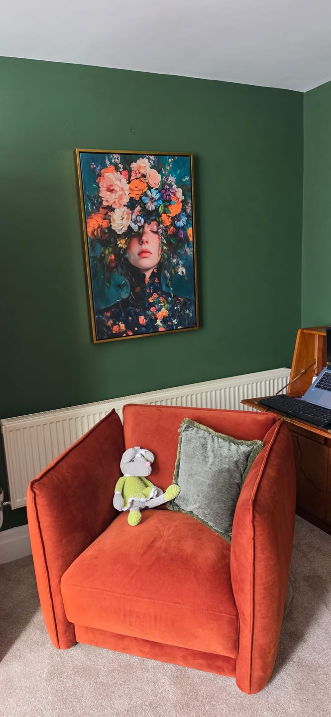 Customer photo review of Victorian Flowers Print