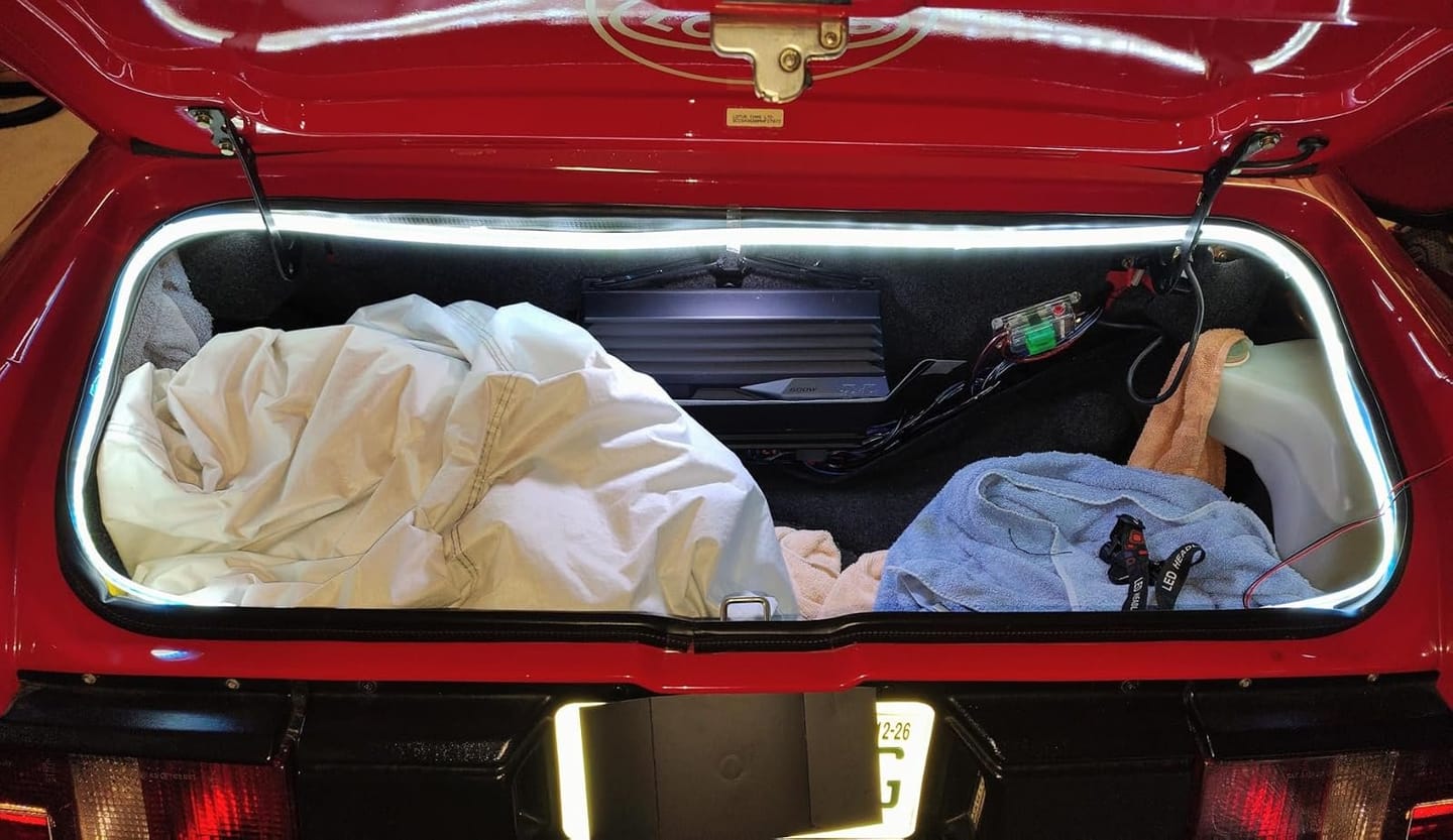 Customer photo review of BOLTHUT™ LED Trunk Light Strip — Auto-On Cargo Lighting