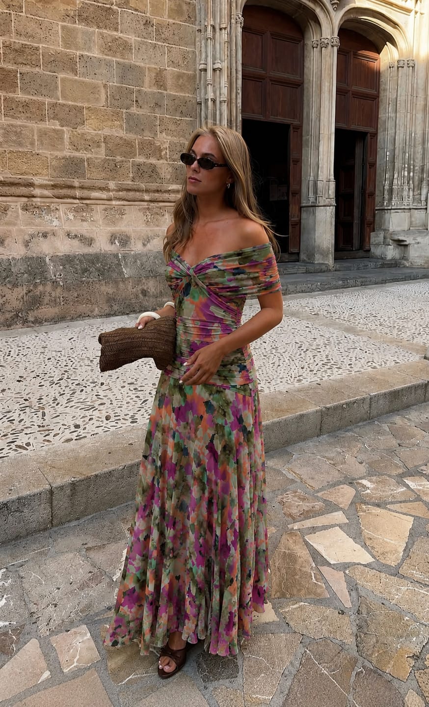 Customer photo review of GIOVANNA™ | VESTIDO PLISADO ELEGANTE MULTICOLOR