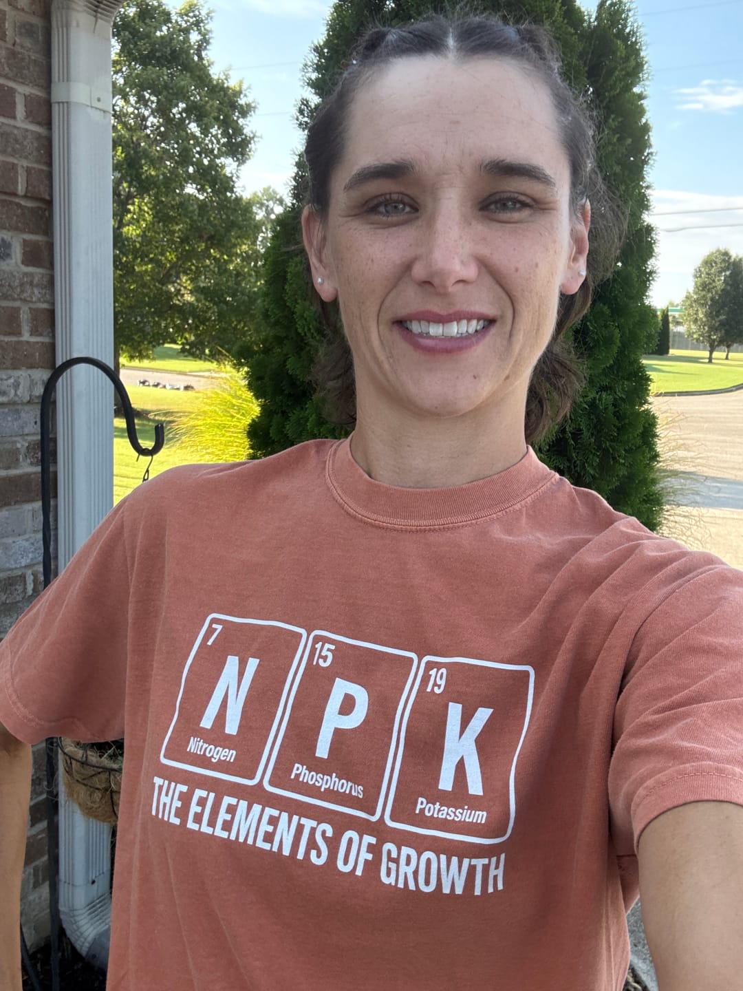 Customer photo review of Elements of Growth T-Shirt