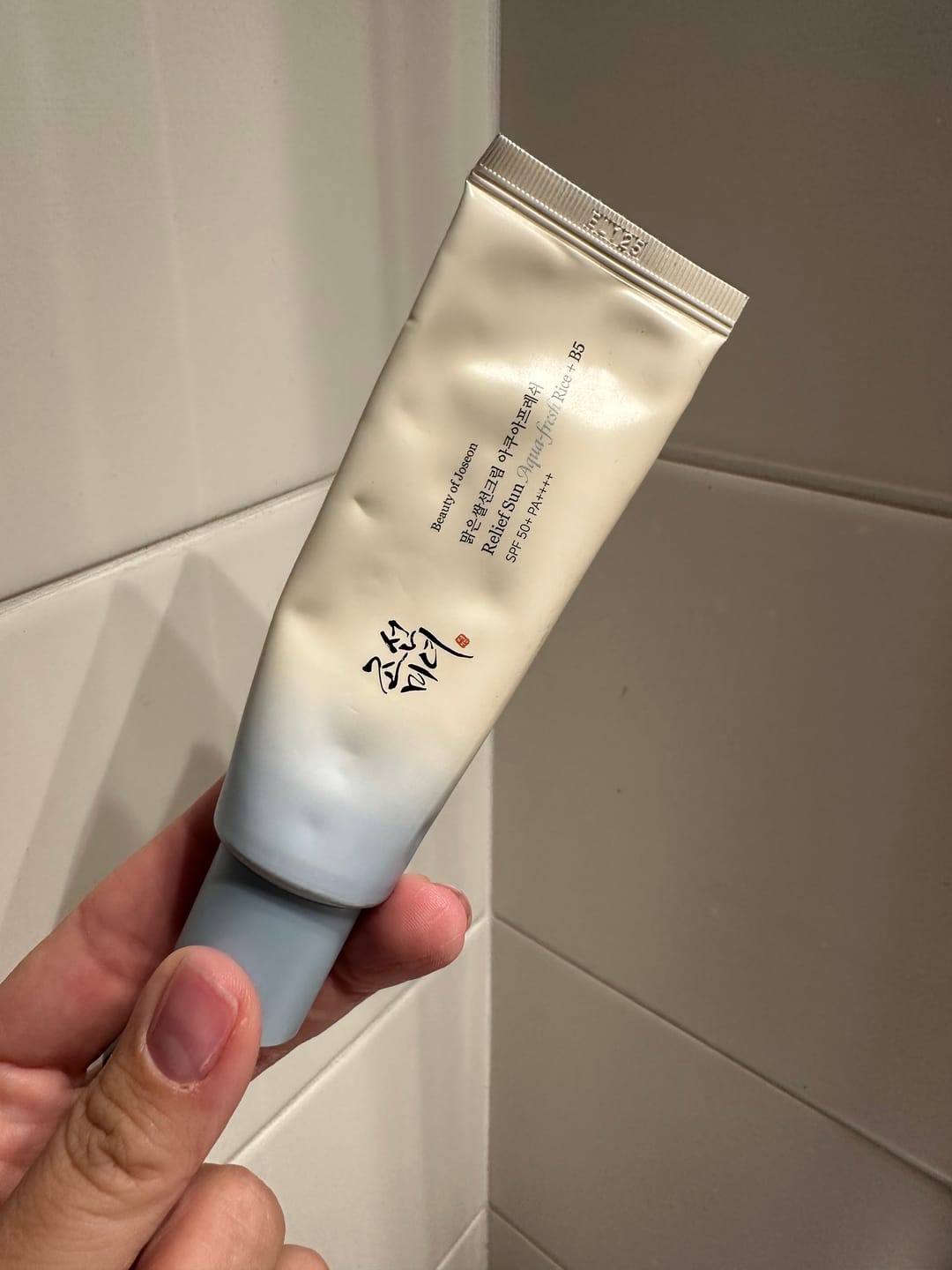 Customer photo review of Gaisīgs saules aizsargkrēms ar pantenolu Beauty of Joseon Relief Sun Aqua-fresh Rice+B5 SPF50+ PA++++