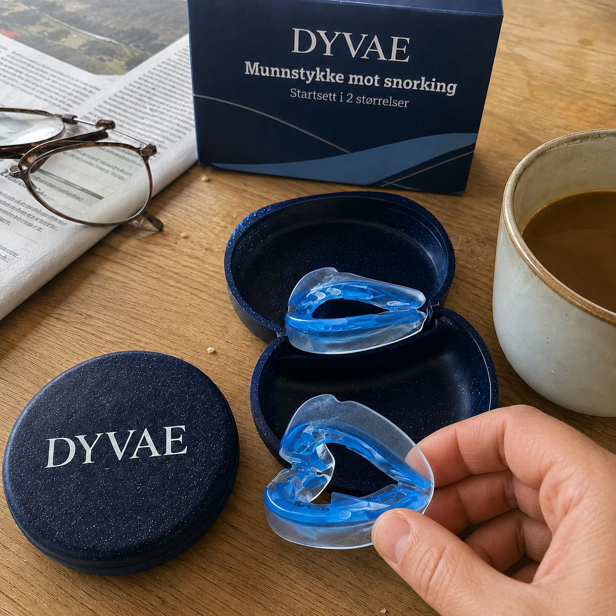 Customer photo review of Anti-Snoring Mouthpiece 2-Size Starter Pack