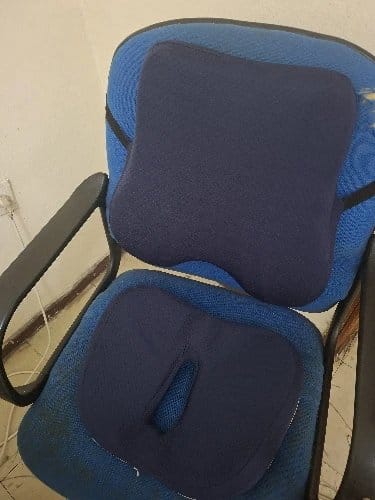 Customer photo review of BOLTHUT™ Memory Foam Seat Cushion — Tailbone & Posture Relief