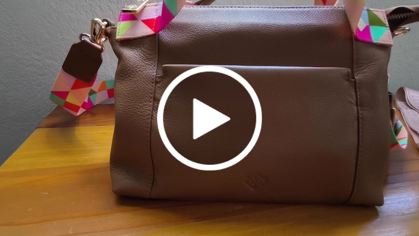 Customer video review of Crossbody Bonita Miel / Doble Correa