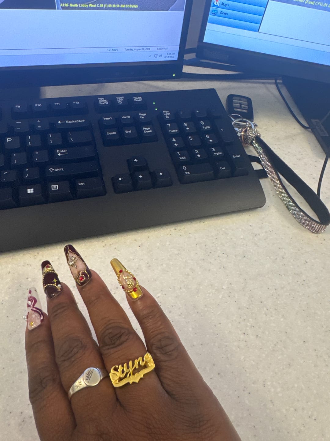 Customer photo review of 3D Name Ring