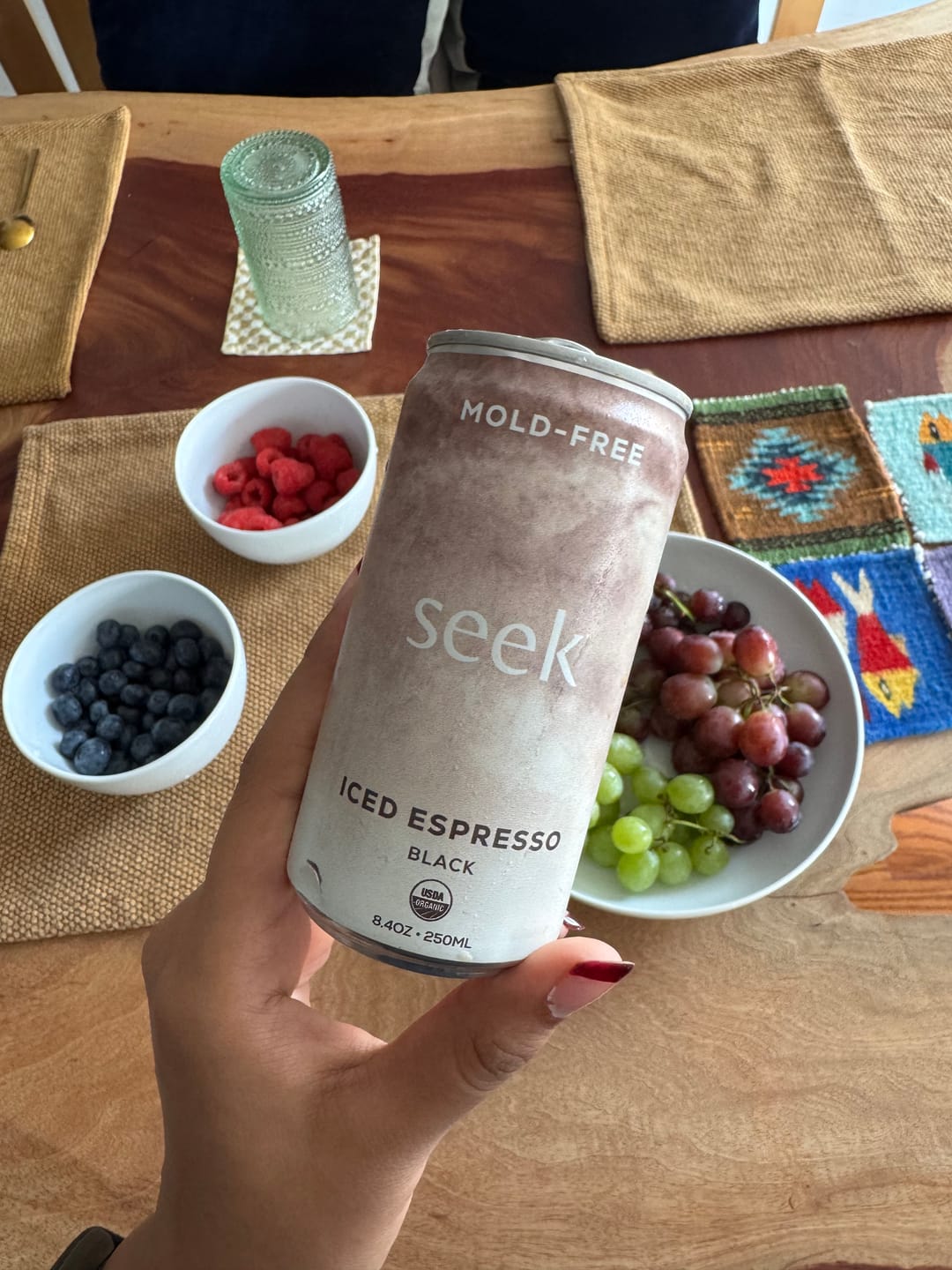 Customer photo review of Seek® Organic Mold-Free Iced Espresso