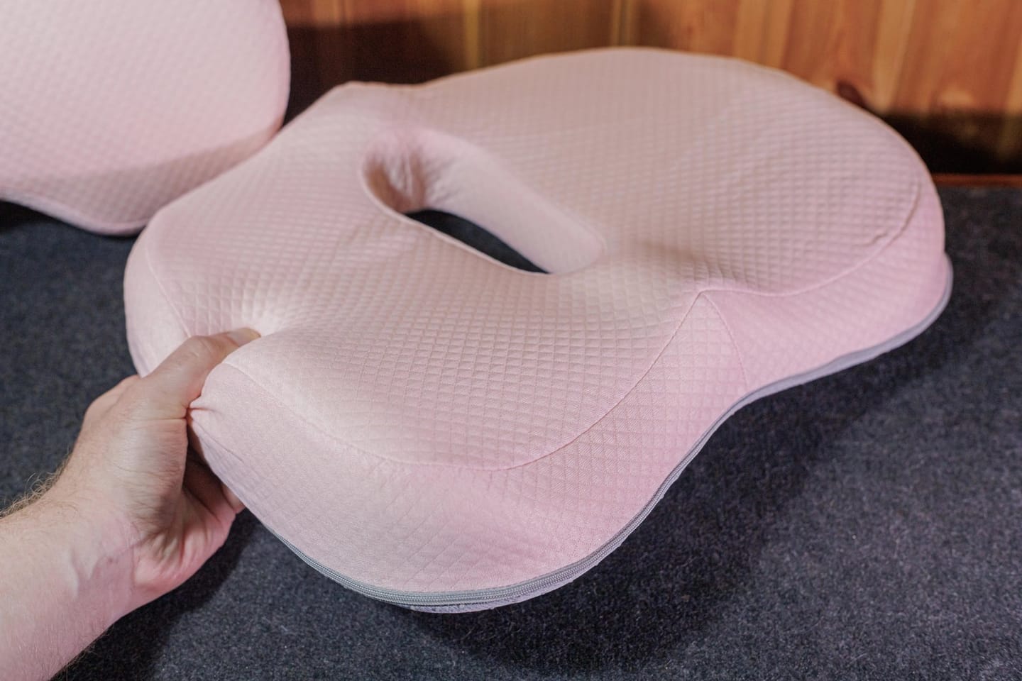 Customer photo review of BOLTHUT™ Memory Foam Seat Cushion — Tailbone & Posture Relief