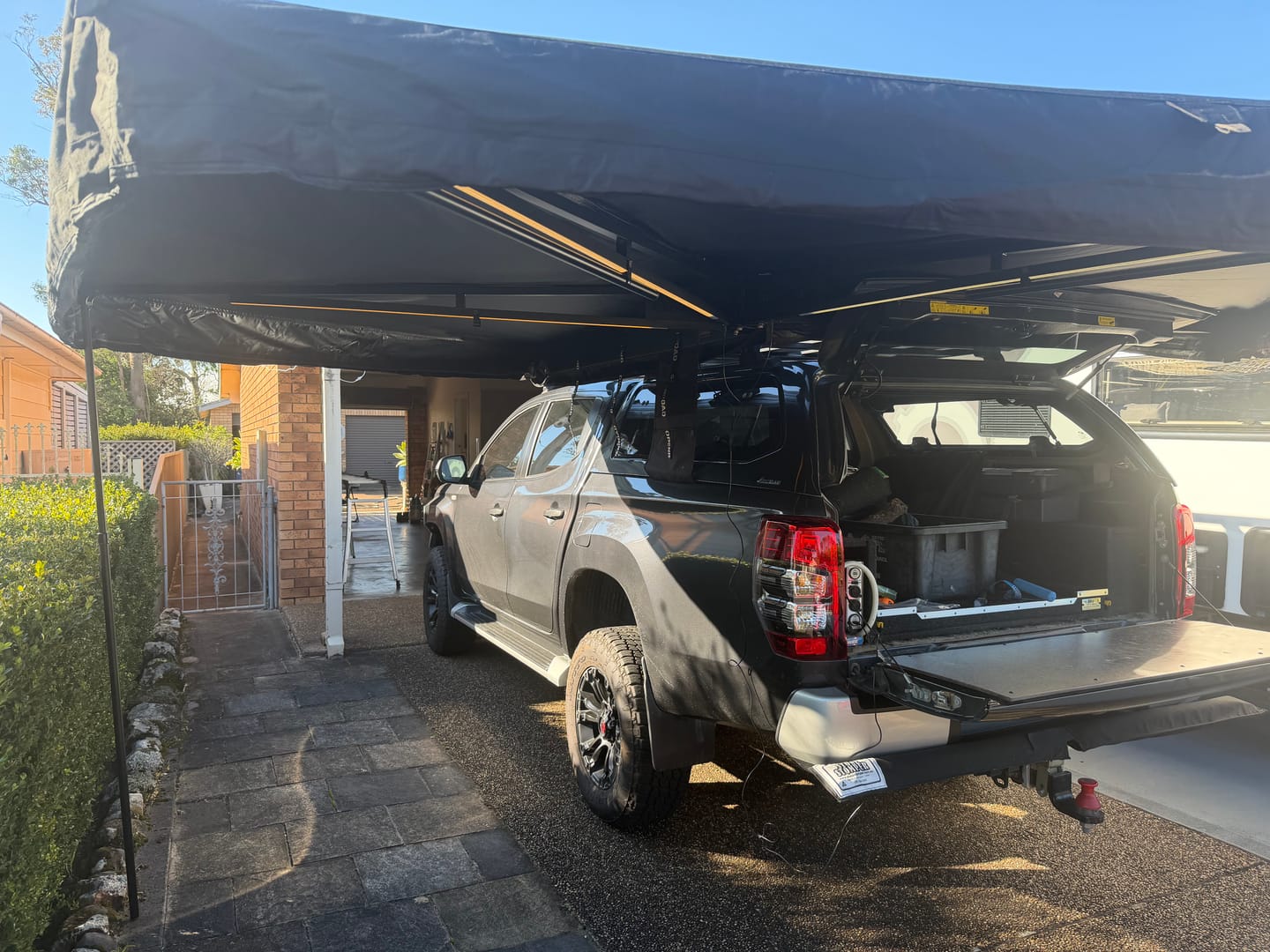 Customer photo review of OPENROAD  270 Free Standing Awning for Camping