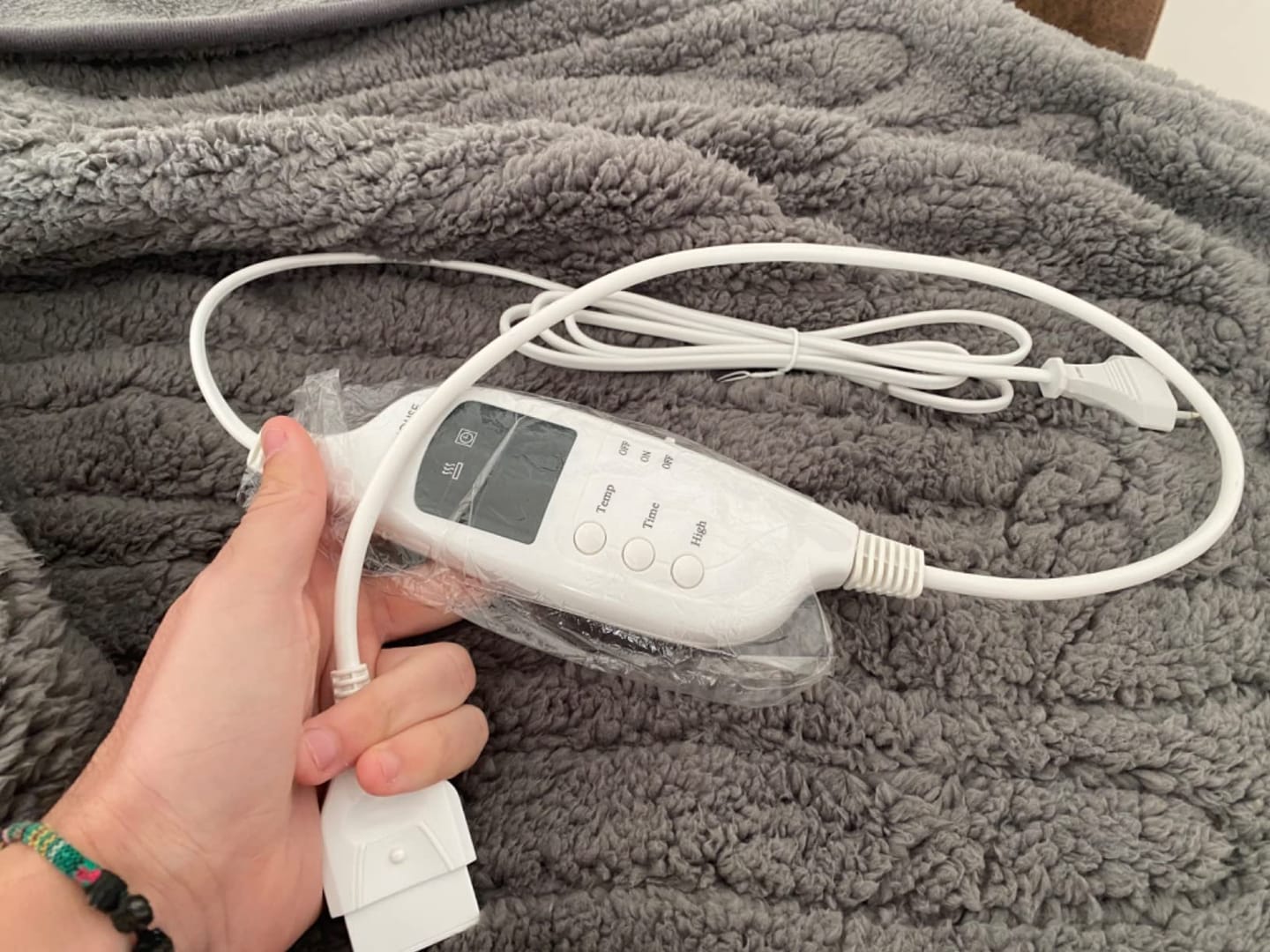Customer photo review of Manta térmica eléctrica
