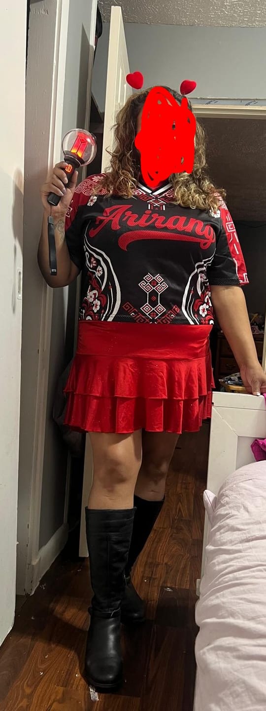 Customer photo review of Floral BTS Arirang Album Mixed Mesh Jersey Gifts For Lovers