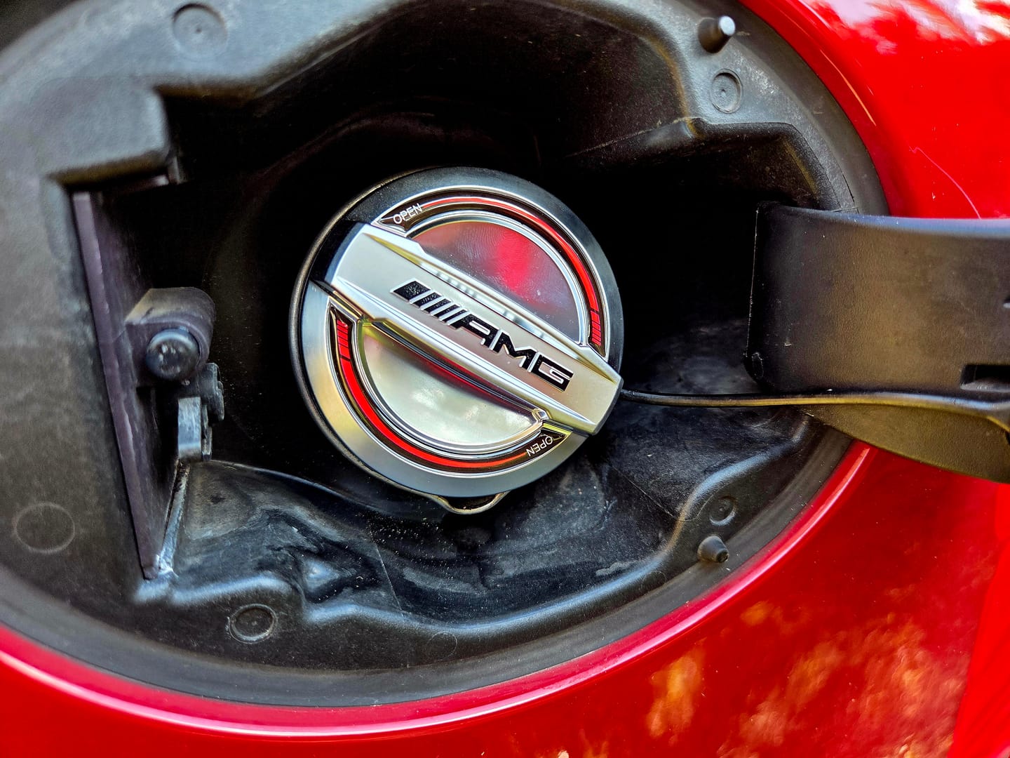 Customer photo review of MERCEDES AMG ALUMINUM FUEL CAP