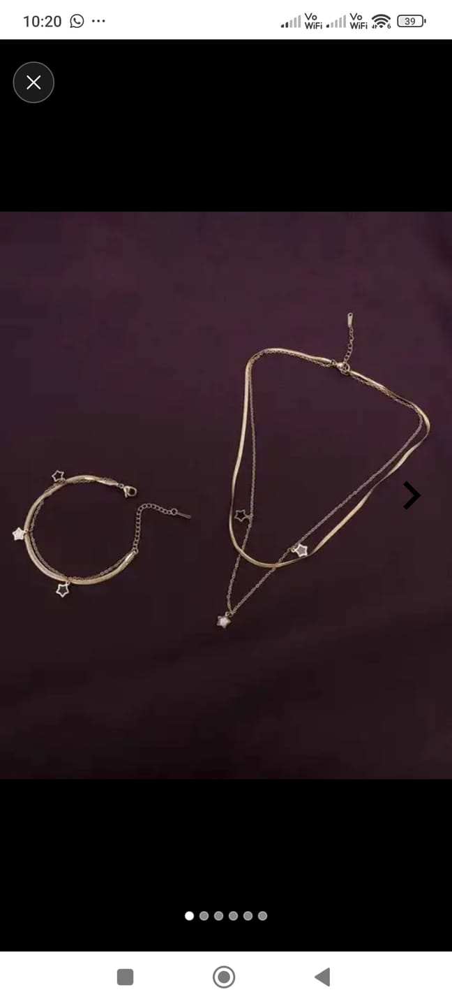 Customer photo review of Butterfly Long Chain Necklace