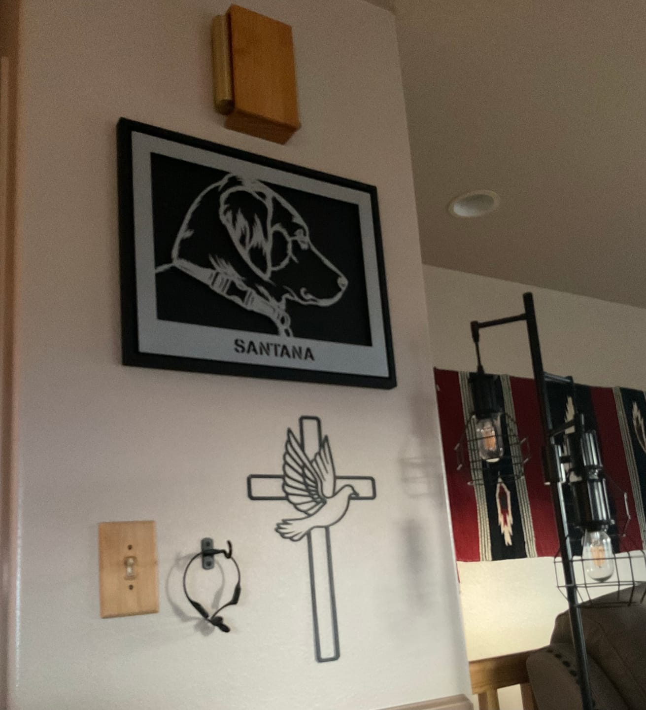 Customer photo review of Custom Pet Metal Portrait