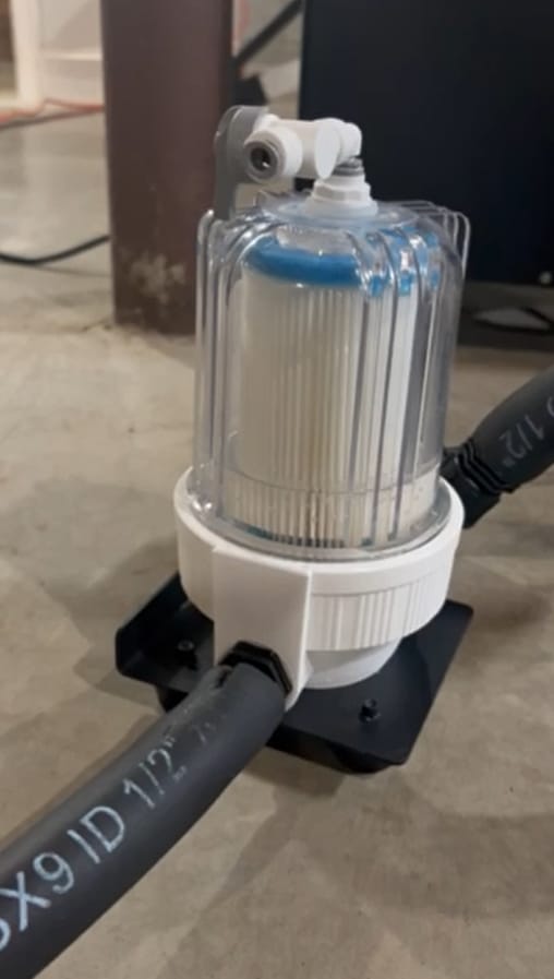 Customer photo review of Cold Plunge Water Filter Upgrade