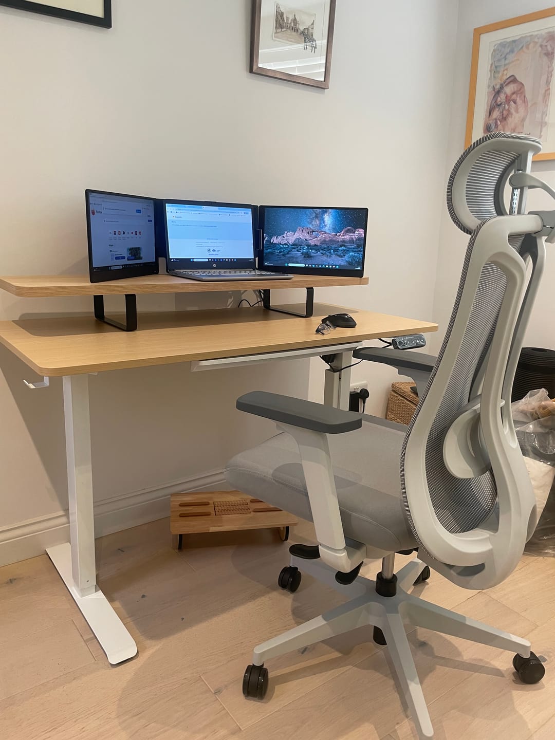 Customer photo review of Slimline Under Desk Drawer