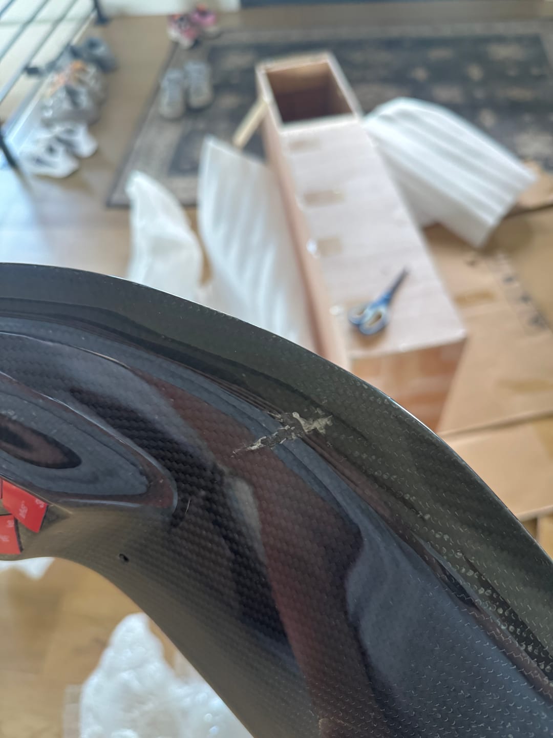 Customer photo review of Volkswagen Carbon Fiber Clubsport Style Rear Spoiler for Golf MK8
