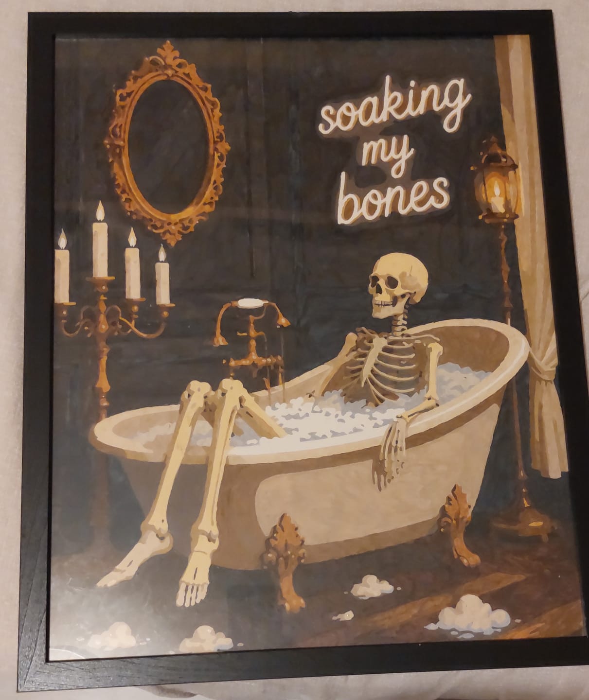 Customer photo review of Soaking My Bones | Paint by Number