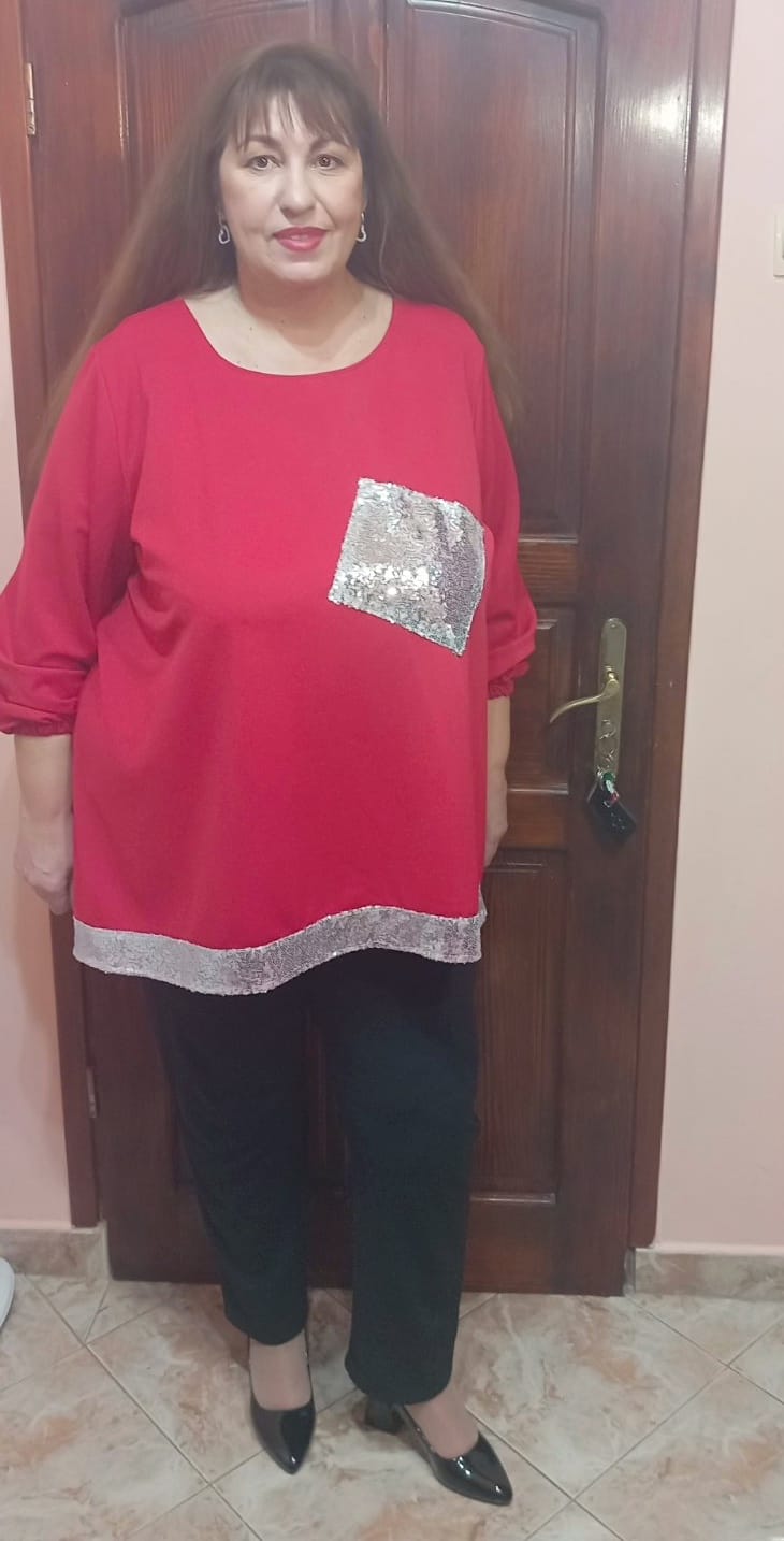 Customer photo review of Комплект с блестящи акценти