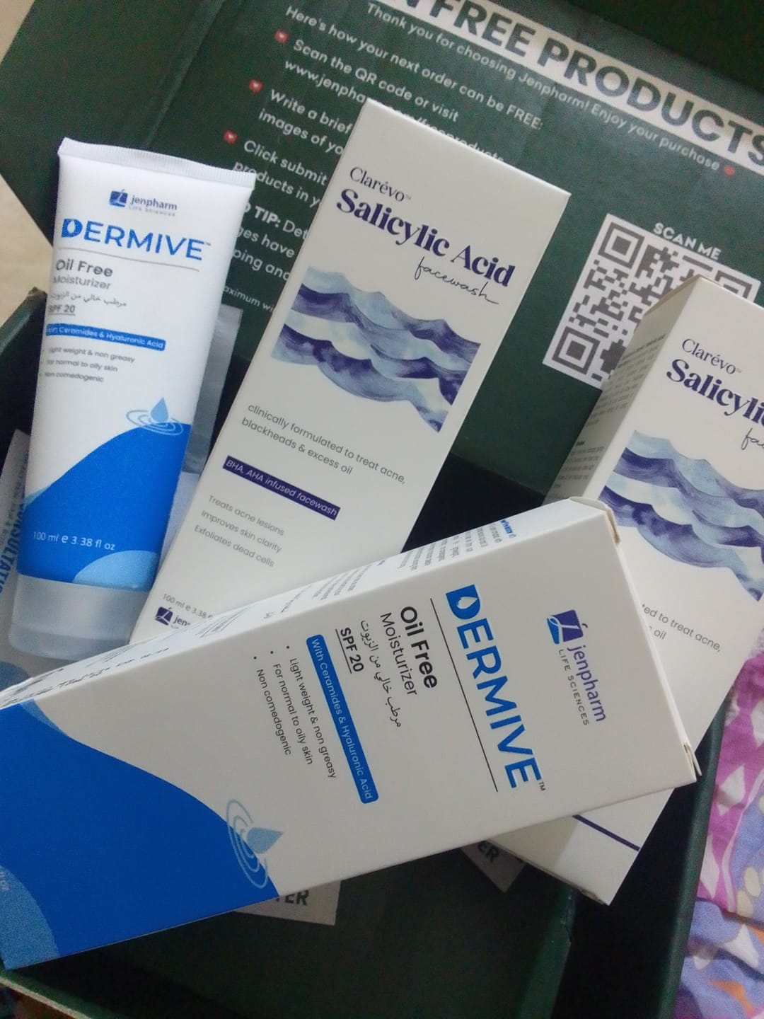 Customer photo review of Clarevo Salicylic Acid Facewash