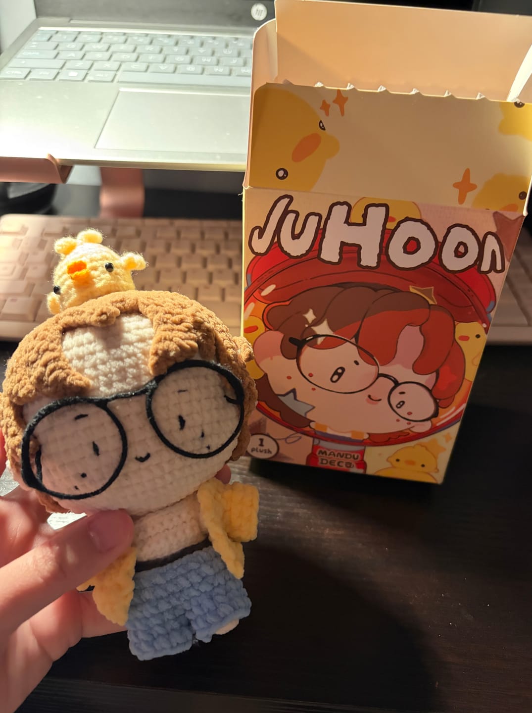 Customer photo review of JUHOON YELLOW DUCK CROCHET PLUSH